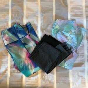 VSX Sport knockout, Feed Me Fight Me Mermaid Capri, Adidas Primeknit Leggings M